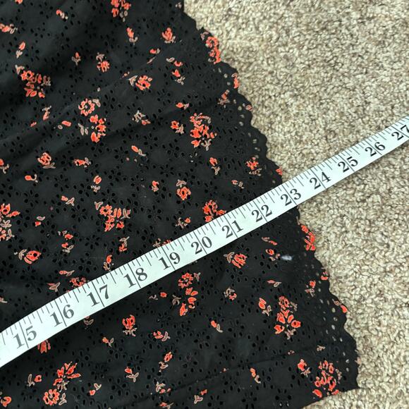 EUC Ulla Johnson Choux Eyelet Blouse Ruffled Noir Sz 2 Floral Romantic - Picture 7 of 11